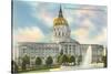 City, Hall, Civic Center, San Francisco, California-null-Stretched Canvas