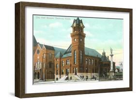 City Hall, Danbury, Connecticut-null-Framed Art Print