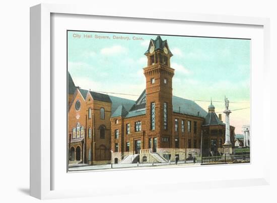 City Hall, Danbury, Connecticut-null-Framed Art Print