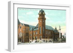 City Hall, Danbury, Connecticut-null-Framed Art Print