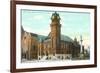 City Hall, Danbury, Connecticut-null-Framed Premium Giclee Print