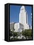 City Hall, Downtown, Los Angeles, California, USA-Ethel Davies-Framed Stretched Canvas