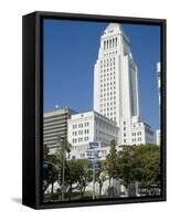 City Hall, Downtown, Los Angeles, California, USA-Ethel Davies-Framed Stretched Canvas