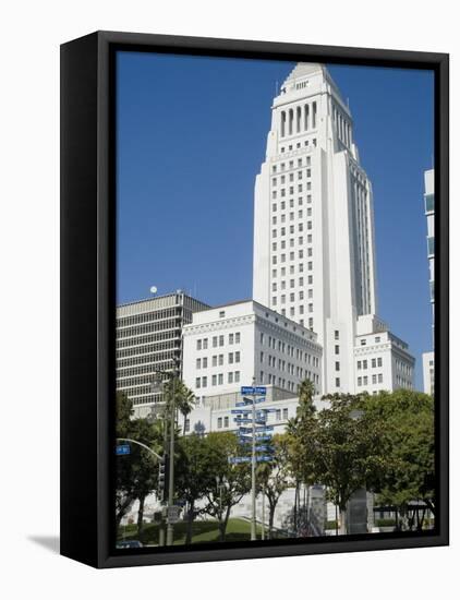 City Hall, Downtown, Los Angeles, California, USA-Ethel Davies-Framed Stretched Canvas