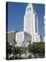 City Hall, Downtown, Los Angeles, California, USA-Ethel Davies-Stretched Canvas