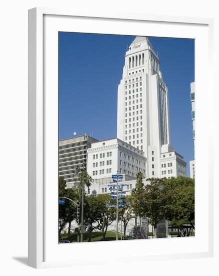 City Hall, Downtown, Los Angeles, California, USA-Ethel Davies-Framed Photographic Print