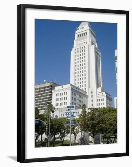 City Hall, Downtown, Los Angeles, California, USA-Ethel Davies-Framed Photographic Print