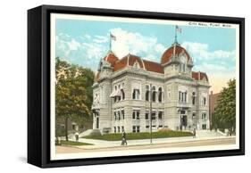 City Hall, Flint, Michigan-null-Framed Stretched Canvas