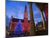 City Hall, Grand Place, UNESCO World Heritage Site, at Christmas Time, Brussels, Belgium, Europe-Marco Cristofori-Mounted Photographic Print