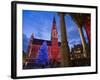 City Hall, Grand Place, UNESCO World Heritage Site, at Christmas Time, Brussels, Belgium, Europe-Marco Cristofori-Framed Photographic Print