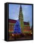 City Hall, Grand Place, UNESCO World Heritage Site, at Christmas Time, Brussels, Belgium, Europe-Marco Cristofori-Framed Stretched Canvas
