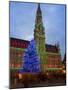 City Hall, Grand Place, UNESCO World Heritage Site, at Christmas Time, Brussels, Belgium, Europe-Marco Cristofori-Mounted Photographic Print