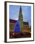 City Hall, Grand Place, UNESCO World Heritage Site, at Christmas Time, Brussels, Belgium, Europe-Marco Cristofori-Framed Photographic Print