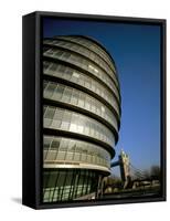 City Hall, Headquarters of the Greater London Authority, South Bank, London, England-Jean Brooks-Framed Stretched Canvas