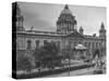 City Hall in Belfast Taking Up Almost the Whole One Side of Donegall Square-null-Stretched Canvas