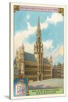 City Hall in Brussels, Belgium-null-Stretched Canvas