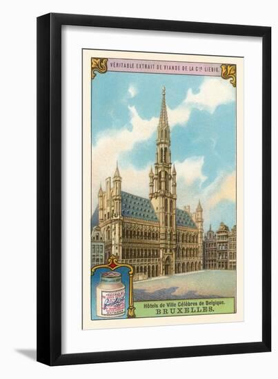 City Hall in Brussels, Belgium-null-Framed Art Print