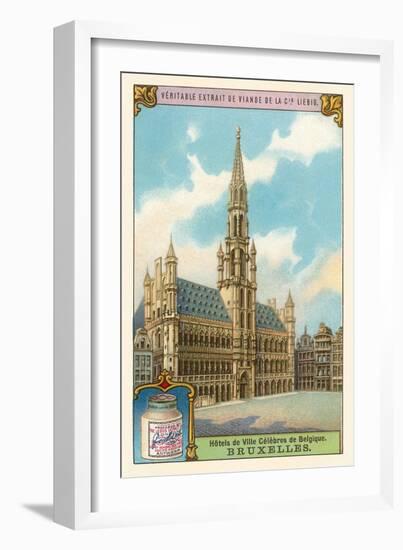 City Hall in Brussels, Belgium-null-Framed Art Print