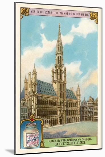 City Hall in Brussels, Belgium-null-Mounted Art Print