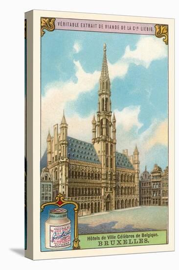 City Hall in Brussels, Belgium-null-Stretched Canvas