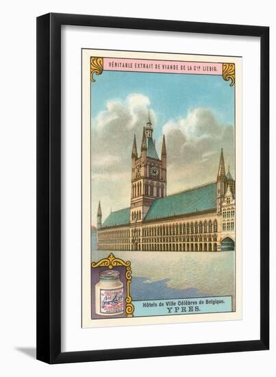 City Hall in Ypres, Belgium-null-Framed Art Print