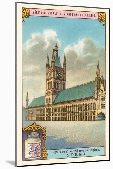 City Hall in Ypres, Belgium-null-Mounted Art Print