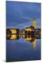 City Hall, 'Kleiner Kiel' (Canal), Kiel, Schleswig-Holstein, Germany-Rainer Mirau-Mounted Photographic Print