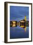 City Hall, 'Kleiner Kiel' (Canal), Kiel, Schleswig-Holstein, Germany-Rainer Mirau-Framed Photographic Print