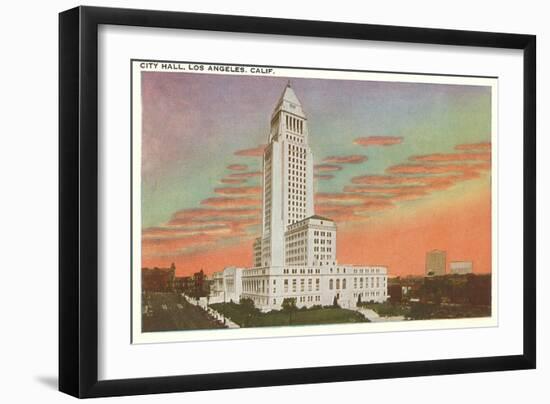 City Hall, Los Angeles, California-null-Framed Art Print