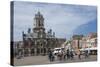 City Hall, Main Square, Local Cyclists, Delft, Holland, Europe-James Emmerson-Stretched Canvas