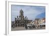 City Hall, Main Square, Local Cyclists, Delft, Holland, Europe-James Emmerson-Framed Photographic Print