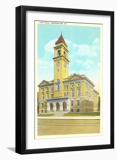 City Hall, Montpelier, Vermont-null-Framed Art Print