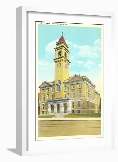City Hall, Montpelier, Vermont-null-Framed Art Print