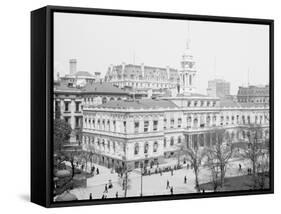 City Hall, New York, N.Y.-null-Framed Stretched Canvas