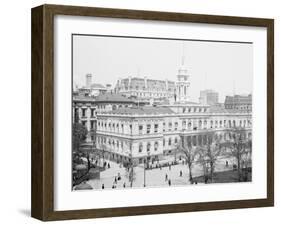 City Hall, New York, N.Y.-null-Framed Photo