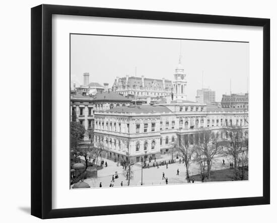 City Hall, New York, N.Y.-null-Framed Photo