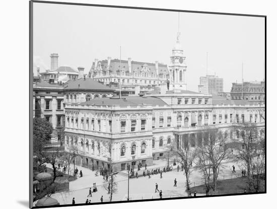 City Hall, New York, N.Y.-null-Mounted Photo