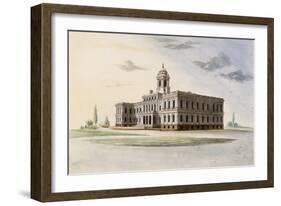 City Hall, New York-Alexander Jackson Davis-Framed Giclee Print