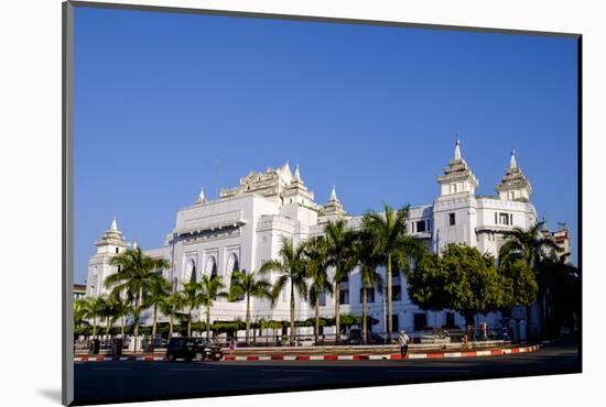 City Hall, Old City, Yangon (Rangoon), Myanmar (Burma), Asia-Nathalie Cuvelier-Mounted Photographic Print