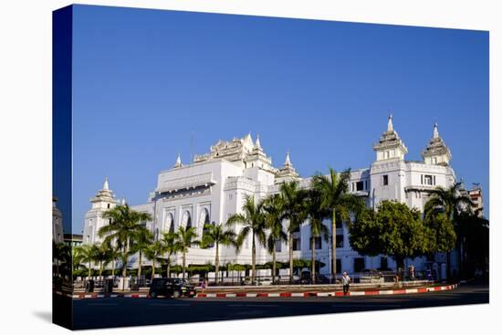 City Hall, Old City, Yangon (Rangoon), Myanmar (Burma), Asia-Nathalie Cuvelier-Stretched Canvas