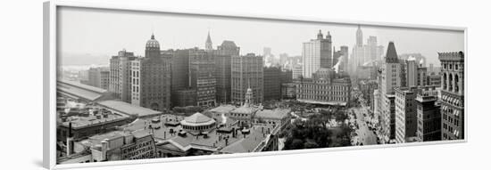 City Hall Panorama, New York-null-Framed Photographic Print