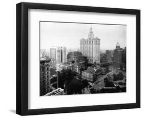 City Hall Park and Surrounding Buildings-null-Framed Photographic Print