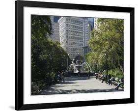 City Hall Park, Manhattan, New York City, New York, United States of America, North America-Amanda Hall-Framed Photographic Print