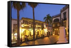 City Hall, Plaza De Espagna, Santa Cruz De La Palma, La Palma, Canaries, Spain-Katja Kreder-Framed Stretched Canvas