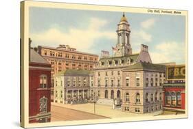 City Hall, Portland, Maine-null-Stretched Canvas