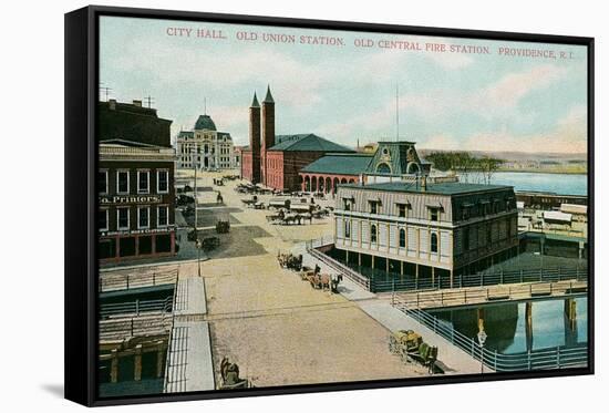 City Hall, Providence, Rhode Island-null-Framed Stretched Canvas