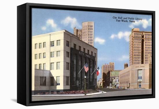 City Hall, Public Library, Fort Worth, Texas-null-Framed Stretched Canvas