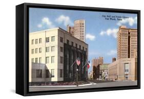 City Hall, Public Library, Fort Worth, Texas-null-Framed Stretched Canvas