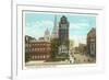 City Hall Square, Hartford, Connecticut-null-Framed Art Print