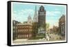 City Hall Square, Hartford, Connecticut-null-Framed Stretched Canvas